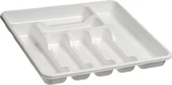 Kunststof Bestekbak/bestekhouder 7-vaks Wit 42 X 39 Cm - Keukenlade/besteklade Inzetbakken -Barbecue Benodigdheden 1200x597