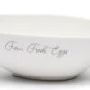 Riviera Maison Eierschaal Paasdecoratie, Eierhouder - Fresh Farm Eggs Bowl - Wit - Porselein - Giftbox