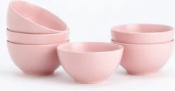 Lite-Body - Hermes Kom 500 Ml - Set Van 6 - Rond – Licht Roze