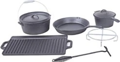 EL Fuego Dutch Oven Set Gietijzer 7-delig -Barbecue Benodigdheden 1200x628 1
