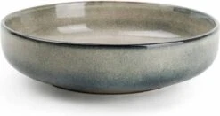 S&P MERIDIAN Pastabord Ø 22cm Grijsgroen (set/4)