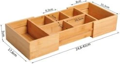 Verstelbare Lade Organizer - Voor Bestek/Keuken/Bureau/Make-Up/Accessoires – Uitschuifbare Lade Inzet Verdeler - Opbergbak Doos - Verstelbaar In 5 Of 7 Compartimenten - Duurzaam Bamboe Hout -Barbecue Benodigdheden 1200x639 3