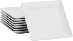 Lite-Body Hermes Gebaksbordjes - Set Van 8 Stuks - Ø16 Cm - Wit