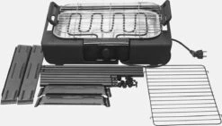 Royalty Line Elektrische Barbecue - Indoor En Outdoor BBQ - Tafelgrill - Elektrische Grill - Grill Oppervlak 40x24 Cm - 2000W - Met Stand - Zwart -Barbecue Benodigdheden 1200x686 4