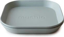 Mushie - Kinderservies Borden Vierkant (Set Van 2) - Borden - Sage -Barbecue Benodigdheden 1200x698 3