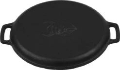 Valhal Outdoor Skillet / Plancha / Koekenpan - Gietijzer - Diameter 35cm, Twee Handvatten, VH35F -Barbecue Benodigdheden 1200x698 4