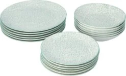 4goodz Jasmijn Groen 18-delig Servies Porselein 6 Persoons -Barbecue Benodigdheden 1200x727