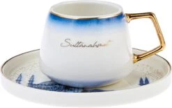 KARACA -ISTANBUL- 12 DELIGE- KOFFIEKOPJES VOOR 6 PERSONEN SET-Karaca Istanbul Set Van 12 Koffiekopjes 90 Ml- Moccamokken -espressokopjes Set Van Porselein, 6 Personen Robuuste Mokkatas, Porselein -Barbecue Benodigdheden 1200x757