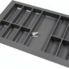 Merkloos Kunststof Bestekbak Classic Serie Antraciet, Breedte 78-70 Cm - Diepte 54-47 - Breedte En Diepte Op Maat Te Maken - Besteklade, Bestekhouder, Bestekbakken Op Maat