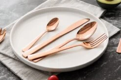 Swiss Pro+ Bestekset In Koffer-72 Delig-12 Persoons-Zwitsers Kwaliteit-Complete Set-100% Roestvrijstaal-Rose Gold 24k-Rose Goud 24K -Barbecue Benodigdheden 1200x799 123