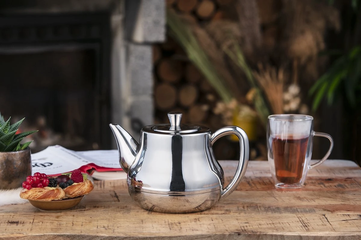 Bredemeijer - Theepot Duet Elena 1,4L Met Filter - Dubbelwandig 3 Bredemeijer - Theepot Duet Elena 1,4L Met Filter - Dubbelwandig - Afbeelding 3