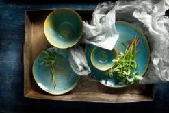 Palmer Bord Diep Lotus 21 Cm Zwart Turquoise Stoneware 2 Stuk(s) -Barbecue Benodigdheden 1200x800 148