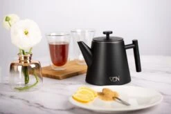 VDN RVS Theepot Dubbelwandig Met Filter - Zwarte Theekan 1 Liter - 902 -Barbecue Benodigdheden 1200x800 47