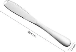 Merkloos Zilverkleurige 3-delige Botermessen Set - Roestvrijstaal - Messenset Voor De Boter - 3 X 20,8 X 1,6 Cm -Barbecue Benodigdheden 1200x815 4