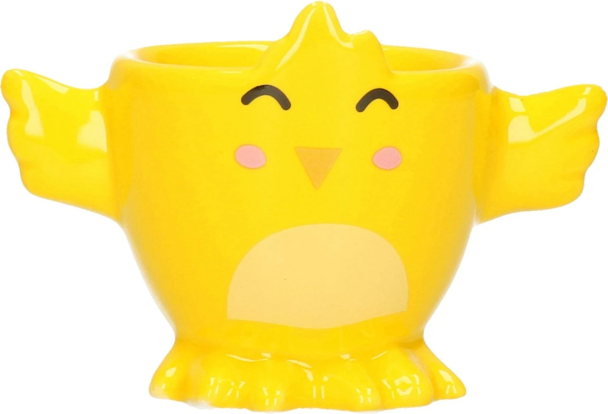 Merkloos 4x Witte Paashaas En Gele Kuiken Eierdopjes 7 Cm - Paasdecoratie/Paasontbijt 4 Merkloos 4x Witte Paashaas En Gele Kuiken Eierdopjes 7 Cm - Paasdecoratie/Paasontbijt - Afbeelding 4