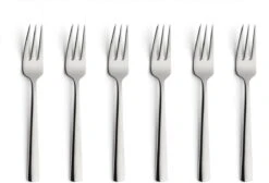 Amefa Moderno Taartvorkjes - 6 Stuks - Cadeauverpakking