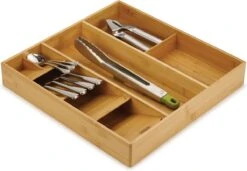 Joseph Joseph Bestek Organizer Bamboe 5-vaks - Small 5-vaks - Sorteervakken, Klaar Voor Gebruik, Duurzaam -Barbecue Benodigdheden 1200x830 4
