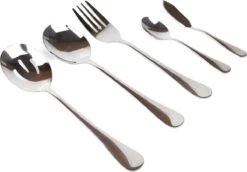 Dymund® 8 Persoons Bestekset - (45-delig) Bestek - Incl. Serveerlepel/Suikerlepel/Serveervork/Botermes - RVS - Zilver -Barbecue Benodigdheden 1200x837 6