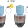 Waterfilter Voor Op De Kraan - 2 Stuks - Zuiver Water - Waterontkalker - Waterzuivering - Kraanfilter - Waterontharder - Blauw