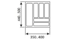 Culinorm Bestekbak - Besteklade - 40 Cm Breed X 50 Cm Diep - Grijs -Barbecue Benodigdheden 1200x850 13