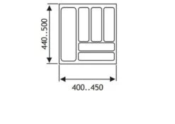 Culinorm Bestekbak - Besteklade - 45 Cm Breed X 50 Cm Diep - Grijs -Barbecue Benodigdheden 1200x850 14