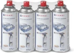 Hendi Gasbussen Butaan Navulling - 227g - Set Van 4 -Barbecue Benodigdheden 1200x863 2