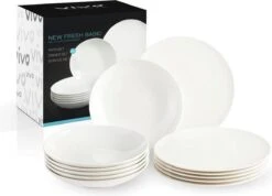 Villeroy & Boch Vivo New Fresh Basic Tafel Serviesset - 6 Personen - 12 Delig - Porselein -Barbecue Benodigdheden 1200x867 6