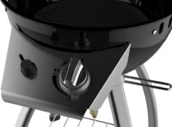 Accente Outdoor Gas BBQ - ø 45 Cm- Inclusief Grillplaat & Gasslang - Zwart -Barbecue Benodigdheden 1200x883 4