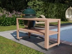 BBQ Tafel - Geschikt Voor Big Green Large/Bastard Large/Bastard Large Urban/Yakiniku 19 Inch/Monolith Large - Eikenhout - 87 Cm -Barbecue Benodigdheden 1200x900 181