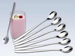 Dessertlepels - Cocktaillepels - IJslepels - Latte Macchiato Lepels - Yoghurtlepels - Set Van 6 Stuks -RVS (18/0) -19 Cm -Barbecue Benodigdheden 1200x900 219