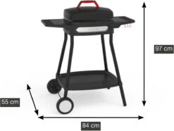 Barbecook Alexia - Elektrische Bbq - Afneembare Grill - Zijtafels - Wielen - 84x55x97cm -Barbecue Benodigdheden 1200x902 8
