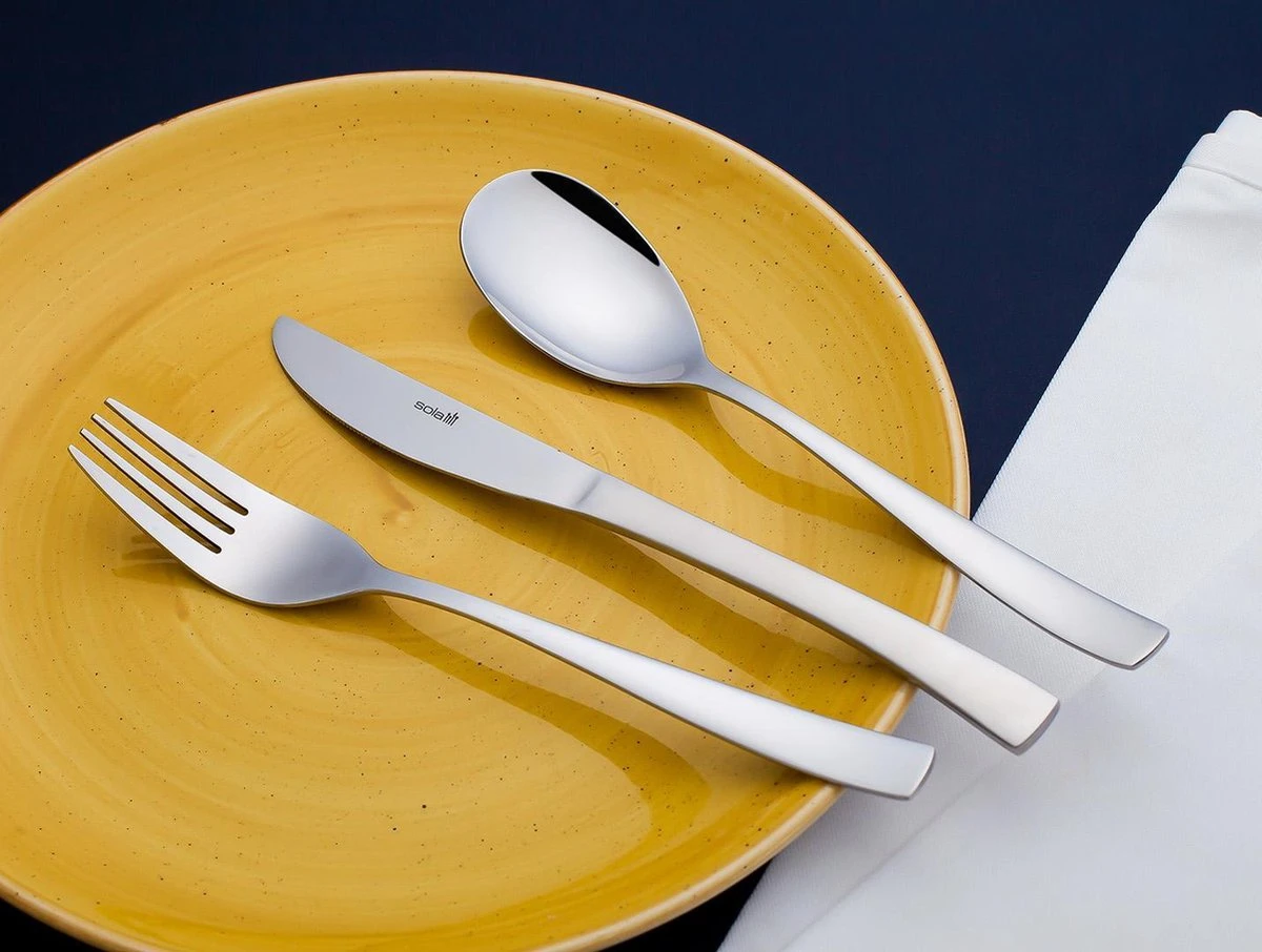 Sola Bestekset Sevilla - Economy - 8 Persoons - 70 Delig - Zilver Chroomstaal 18/0 - RVS 2 Sola Bestekset Sevilla - Economy - 8 Persoons - 70 Delig - Zilver Chroomstaal 18/0 - RVS - Afbeelding 2