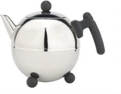 Bredemeijer - Theepot Bella Ronde 1,2L Zwart Beslag - Dubbelwandig -Barbecue Benodigdheden 1200x932