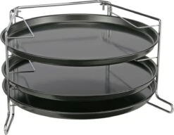 Merkloos Pizzaplaat Bakset Met 3 Bakplaten 16 X 31 Cm- Pizza Rek 3-delig - Pizzabakset Met Standaard/rek -Barbecue Benodigdheden 1200x934 2