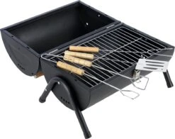 MaxxGarden BBQ - Houtskool Barbecue - Smoker Barbecue - Grilloppervlak (LxB) 38 X 52 Cm - Met Dubbel Grill Vlak - Zwart -Barbecue Benodigdheden 1200x954 1