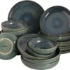 Palmer Serviesset Miami Stoneware 6-persoons 24-delig Groen