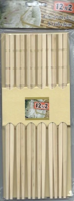 Merkloos 12 Paar Chopsticks - Bamboe - Sushi Eetstokjes - Lengte 24 Cm -Barbecue Benodigdheden 446x1200 1