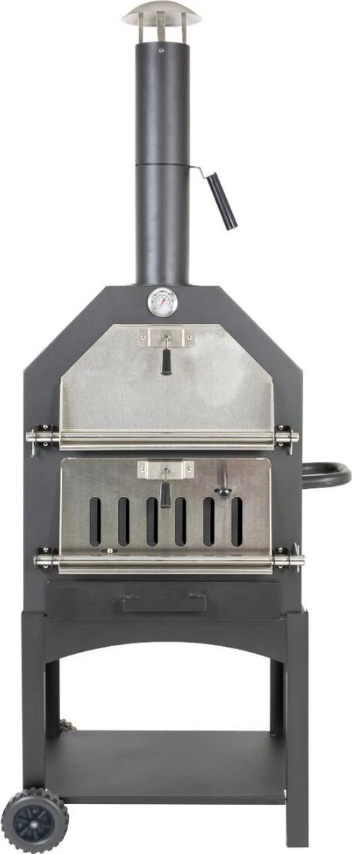 Merkloos MaxxGarden Pizza Oven - Smoker Barbecue Houtskool 45 X 65 X 158cm 13 Merkloos MaxxGarden Pizza Oven - Smoker Barbecue Houtskool 45 X 65 X 158cm - Afbeelding 13