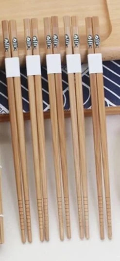 Chopsticks - Bamboe - 5 Paar - Sushi - Giftset -Barbecue Benodigdheden 551x1200 1