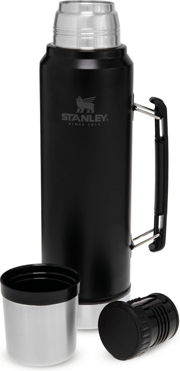 Stanley The Legendary Classic Bottle 1,00L - Thermosfles - Matte Black 10 Stanley The Legendary Classic Bottle 1,00L - Thermosfles - Matte Black - Afbeelding 10