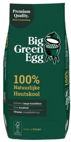 Big Green Egg BigGreenEgg Houtskool Europa 9kg - 1 Zak -Barbecue Benodigdheden 604x1200 2