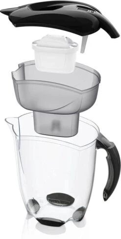 BRITA - Waterfilterkan Elemaris - Zwart - 3,5L - Inclusief 1 Maxtra+ Waterfilterpatroon -Barbecue Benodigdheden 606x1200