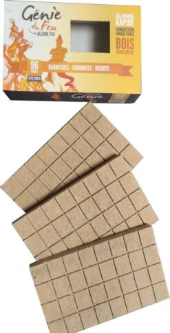 Genie Du Feu Aanmaakblokjes Bruin - 1344 Stuks - Voordeel Verpakking -Barbecue Benodigdheden 614x1200