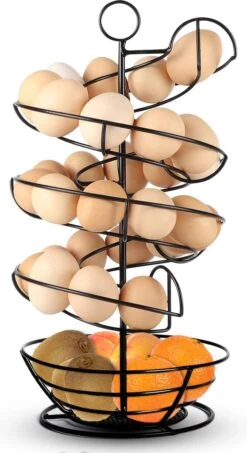 Eiermand – Eierrek – Eierhouder – Eieren – Zwart - Pasen - Tot 40 Eieren - BAULK® -Barbecue Benodigdheden 654x1200 1