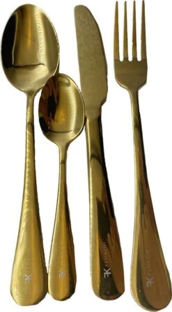 Bestekset 24-delig Goudkleurig - Bestek Voor 6 Personen - Tafelbestek Inclusief Bestekcassette -Barbecue Benodigdheden 662x1200 1