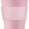 Ecoffee Cup Local Fluff PLA - Koffiebeker To Go 400 Ml - Roze Siliconen