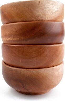 Khaya - Houten Kom Ø15 Cm - Voor Ontbijt, Soep & Matcha Thee - Duurzaam - Vegan -Barbecue Benodigdheden 770x1200