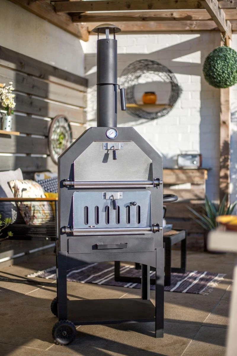 Merkloos MaxxGarden Pizza Oven - Smoker Barbecue Houtskool 45 X 65 X 158cm 2 Merkloos MaxxGarden Pizza Oven - Smoker Barbecue Houtskool 45 X 65 X 158cm - Afbeelding 2