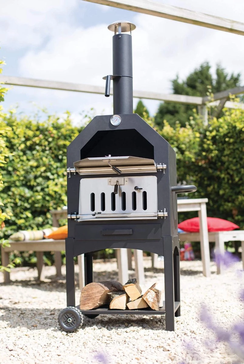 Merkloos MaxxGarden Pizza Oven - Smoker Barbecue Houtskool 45 X 65 X 158cm 5 Merkloos MaxxGarden Pizza Oven - Smoker Barbecue Houtskool 45 X 65 X 158cm - Afbeelding 5