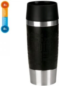 Emsa Thermosbeker Travel Mug Zwart 360 Ml -Barbecue Benodigdheden 818x1200